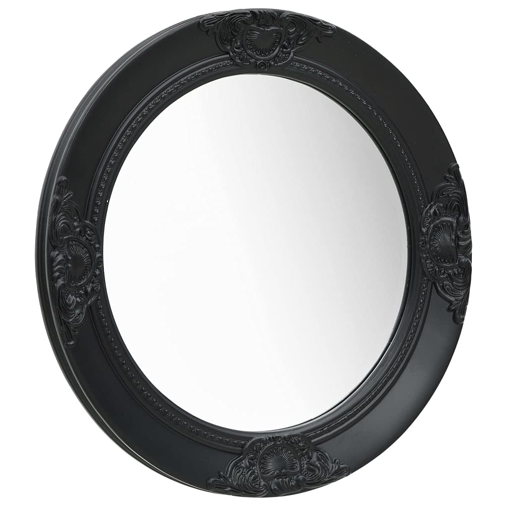 Vidaxl Wall Mirror, Bathroom Mirror With Baroque Style, Decorative Mirror, Vanity Mirror For Bedroom Living Room Dressing Room Hallway Entryway, White